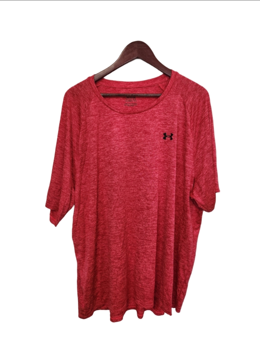 Under Armour Tech Tee Short Sleeve Shirt, 4XL, Red